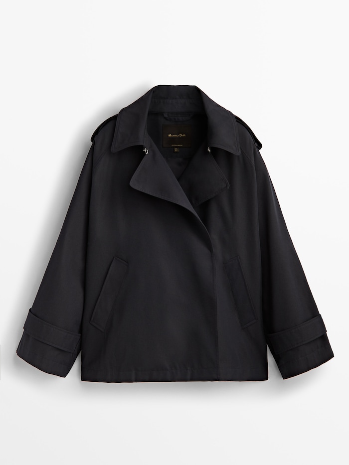 MDSTC01 MASSIMO DUTTI SHORT TRENCH COAT