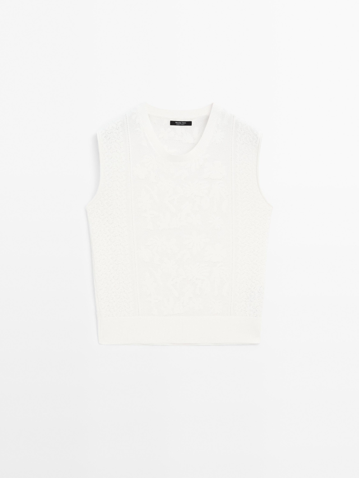 MDSTWLD01 Massimo Dutti Lace Detail Top