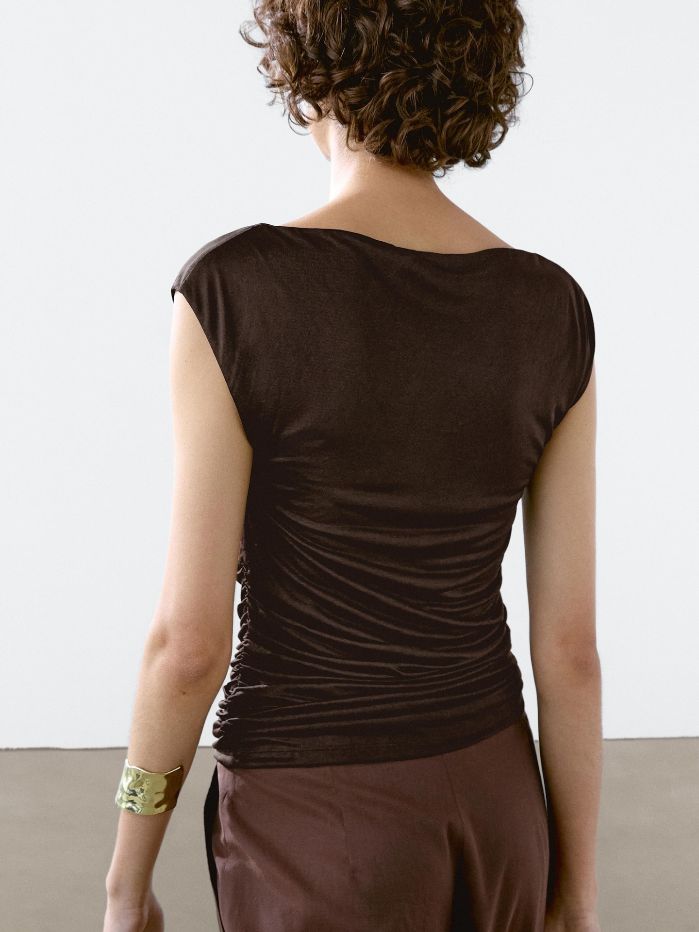 MDTWDD02 Massimo Dutti Flowing Draped Top