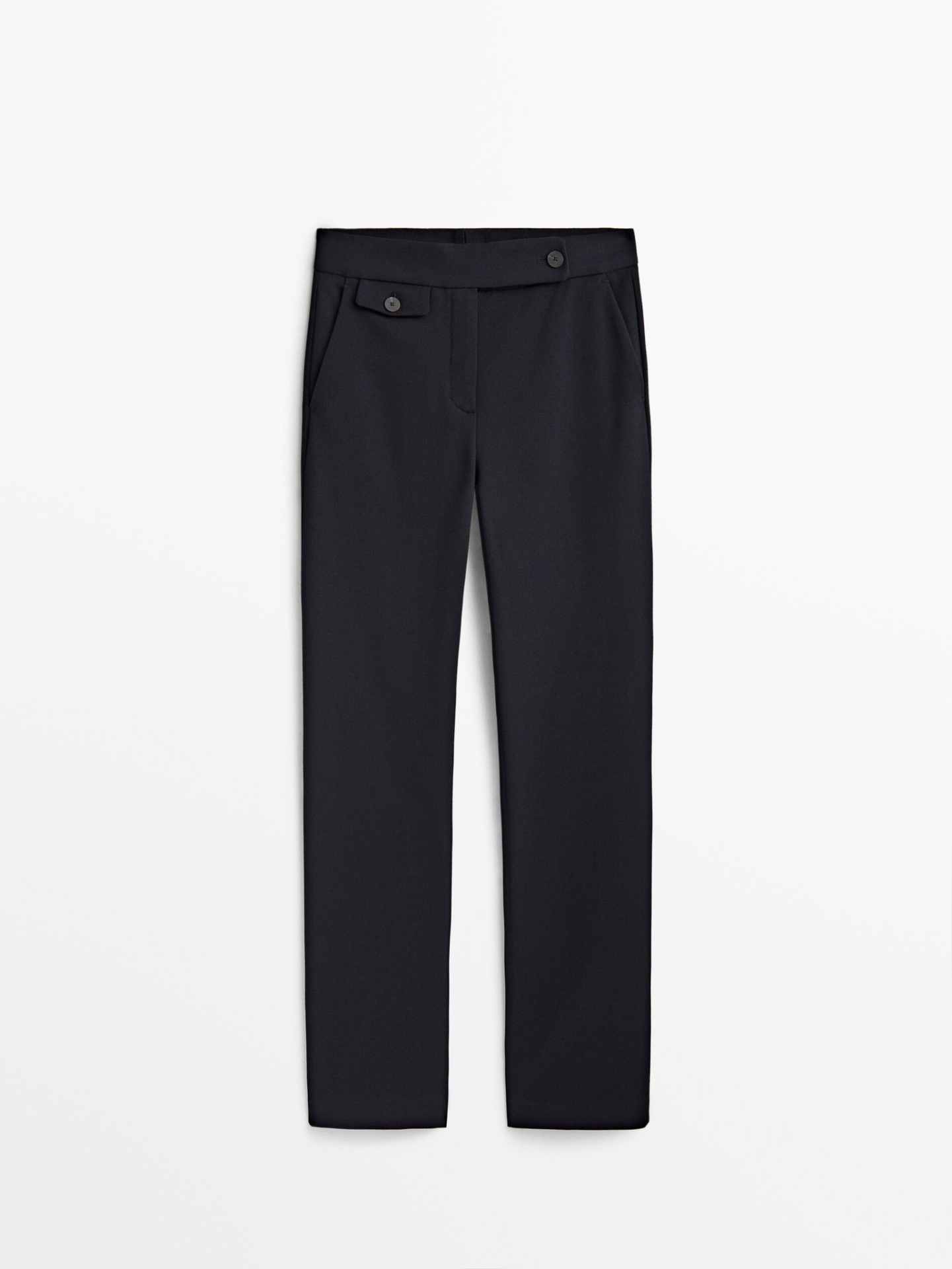 MDTWWAFD01 MASSIMO DUTTI FLAP DETAIL TROUSERS