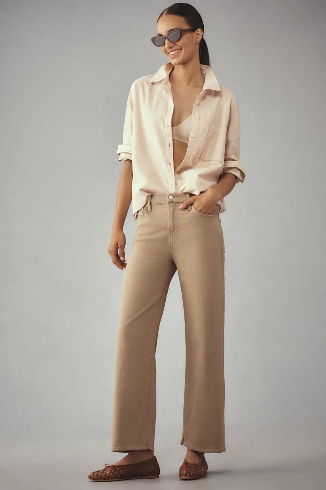 MTDFMSLJ02 Mother Wide Stretch Jeans