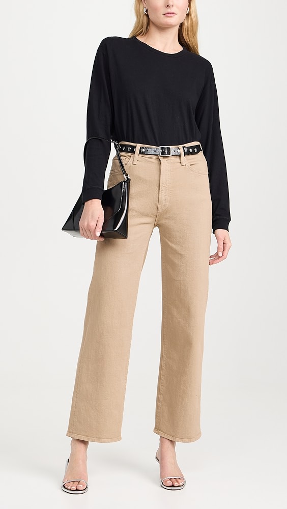 MTDFMSLJ02 Mother Wide Stretch Jeans