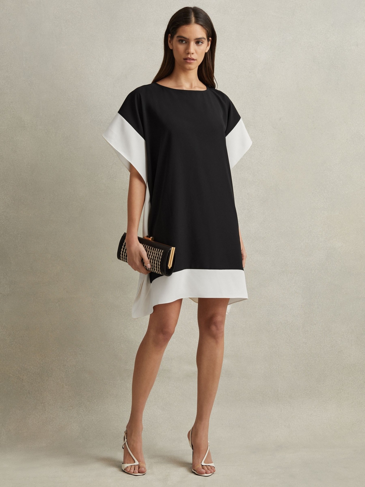 RACSDT01 REISS COLOURBLOCK TUNIC DRESS
