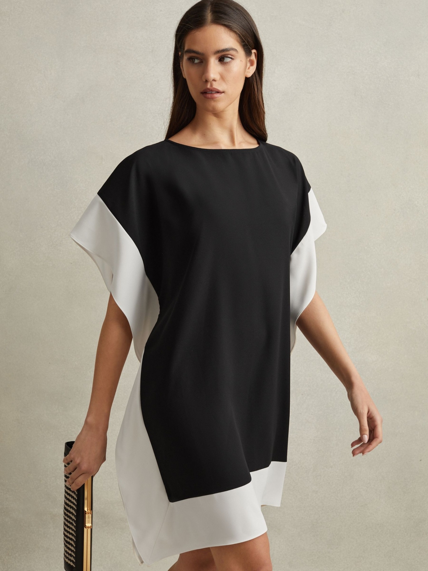 RACSDT01 REISS COLOURBLOCK TUNIC DRESS
