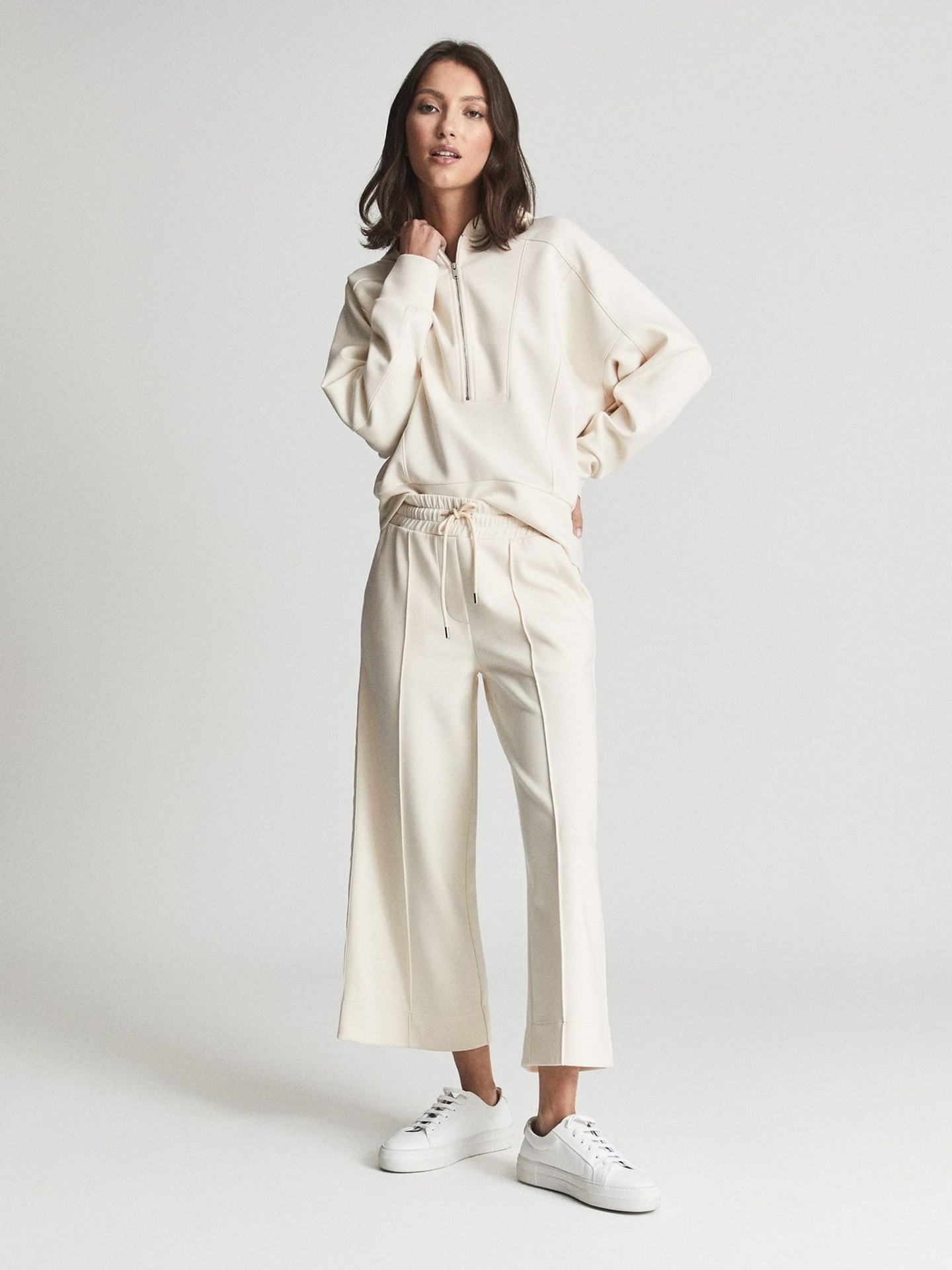 RLLZNH02 REISS ZIP NECK HOODIE