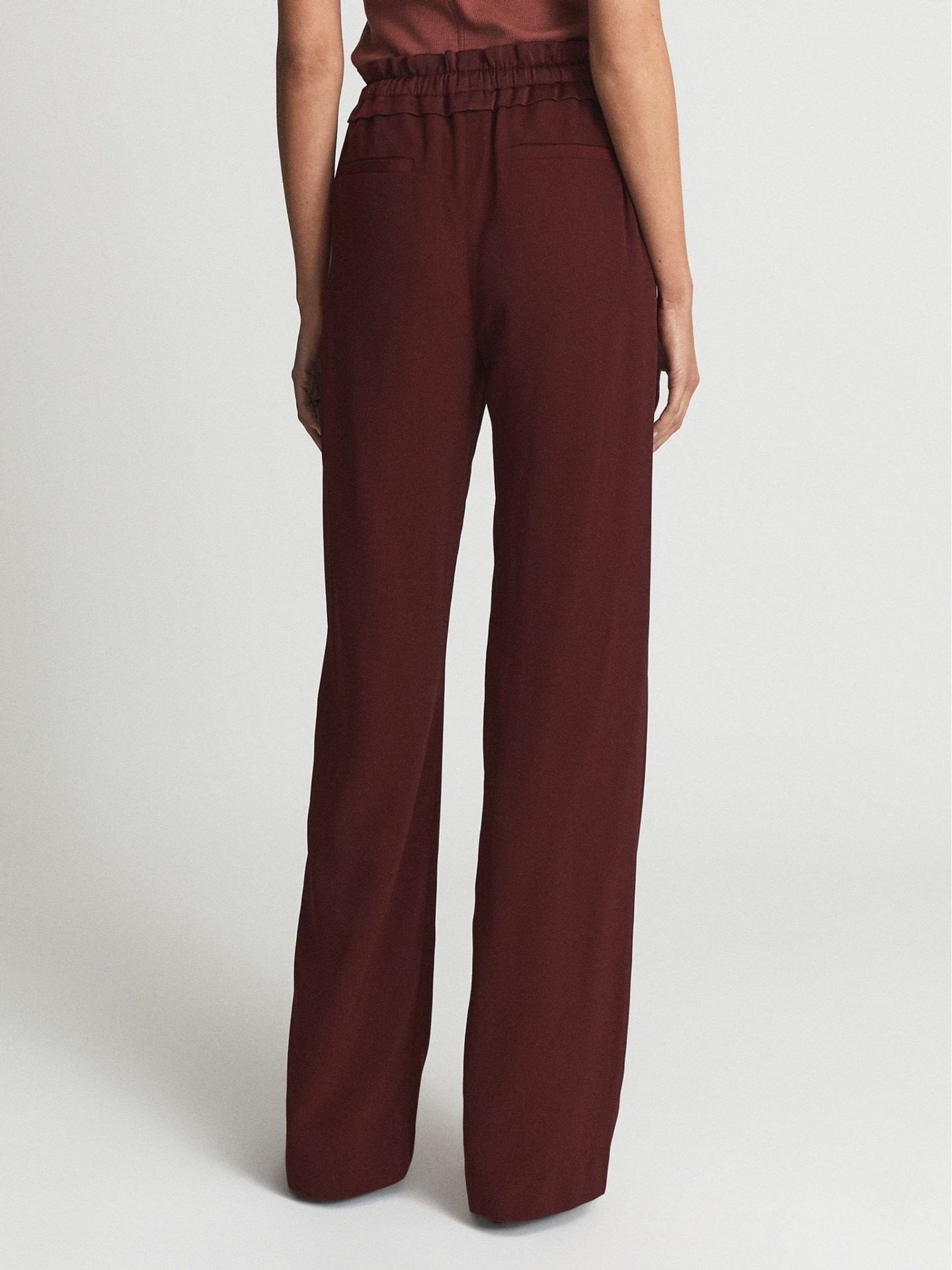RRWLPT01 REISS WIDE LEG PULL ON TROUSERS