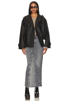 3CS01 3x1 Denim Straight Skirt