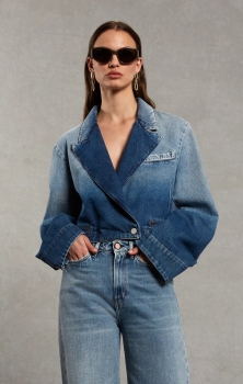 3MC01 3x1 Oversized Crop Blazer