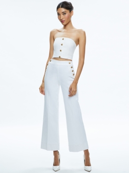 AONJ02 Alice + Olivia Ankle Wide Leg Jean