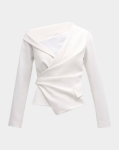 AST01 A.L.C. Gathered Blazer Top