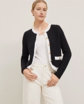 ATCCHSJ01 Ann Taylor Colorblock Sweater Jacket