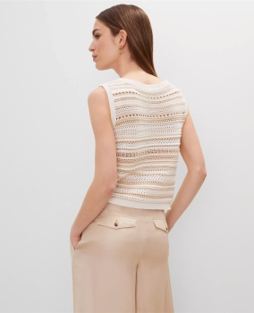 ATPSSS01 Ann Taylor Striped Sweater Shell