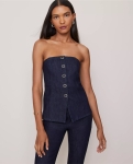 ATSDV01 Ann Taylor Strapless Denim Vest