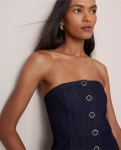 ATSDV01 Ann Taylor Strapless Denim Vest