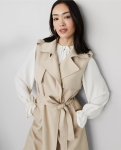ATSTC01 Ann Taylor Sleeveless Trench Coat