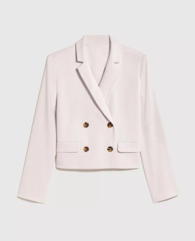 ATTCDBB01 Ann Taylor Cropped Double Breasted Blazer
