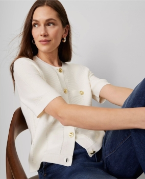 ATTSC01 Ann Taylor Textured Cardigan
