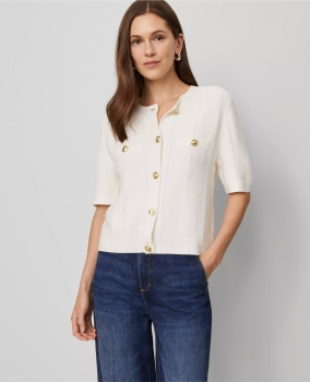 ATTSC01 Ann Taylor Textured Cardigan