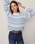 ATWCSMSS01 Ann Taylor Weekend Collection Mixed Sweater