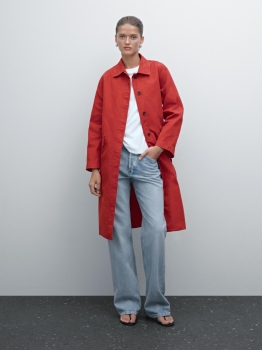 MD1CTC01 MASSIMO DUTTI COTTON TRENCH COAT