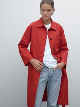 MD1CTC01 MASSIMO DUTTI COTTON TRENCH COAT