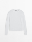 MDCBKS02 Massimo Dutti Cotton Silk Knit Sweater