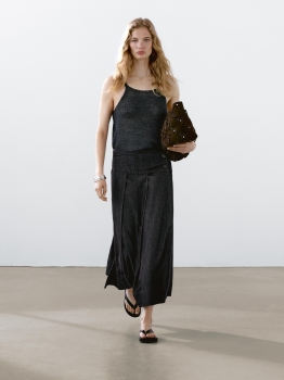 MDCDMS01 MASSIMO DUTTI DENIM MIDI SKIRT