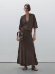 MDFCPS01 Massimo Dutti Flowing Cape-style Polo Shirt & Long Flared Skirt