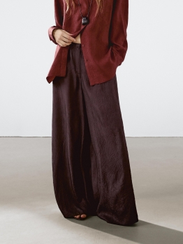 MDFCT01 Massimo Dutti Flowing Wide Leg Trousers