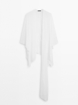 MDFLBC01 Massimo Dutti Flowing Linen Blend Cape