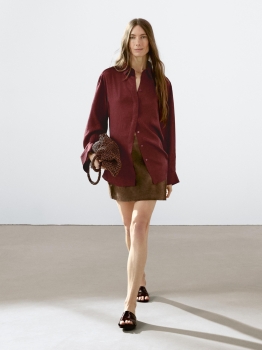 MDFLSS02 Massimo Dutti Flowing Shirt