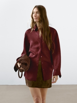 MDFLSS02 Massimo Dutti Flowing Shirt