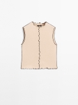 MDFNTWT01 MASSIMO DUTTI FUNNEL NECK TOP