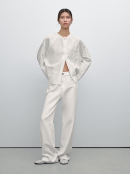 MDFSWED01 Massimo Dutti Embroidered Detail Shirt