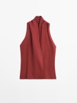 MDLCHT01 Massimo Dutti Halter Top