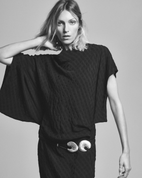 MDLFDWTD01 Massimo Dutti Flowing Textured Dress