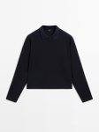 MDMCPT01 Massimo Dutti Cotton Piqué Polo T-Shirt