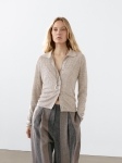 MDMLBKC01 Massimo Dutti Melange Linen Knit Cardigan