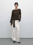MDPKCS01 Massimo Dutti Knit Cutwork Sweater
