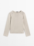 MDPKCS01 Massimo Dutti Knit Cutwork Sweater