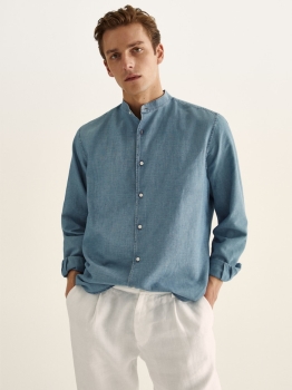 MDSFSCDS02 Massimo Dutti Slim Fit Denim Shirt