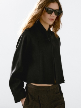 MDSLBB01 Massimo Dutti Short Linen Blazer