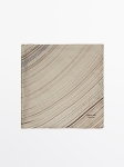 MDSP1SS01 Massimo Dutti 100% Silk Print Scarf