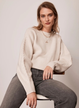 MVCCSJ01 Mint Velvet Cable Jumper