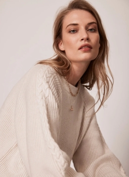 MVCCSJ01 Mint Velvet Cable Jumper