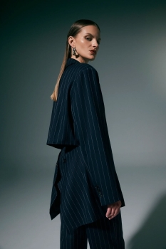 NNPOBB01 Nicholas Pinstriped Open Back Blazer & Tailored Skort