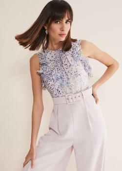 PEHDJ01 Phase Eight Ditsy Print Jumpsuit