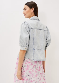 PEKFPSJ01 Phase Eight Denim Puff Sleeve Jacket