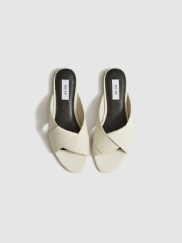 RBFNLS01 REISS FLAT LEATHER SANDALS