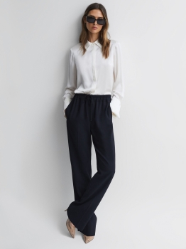 RHWLPOT01 REISS WIDE LEG TROUSERS